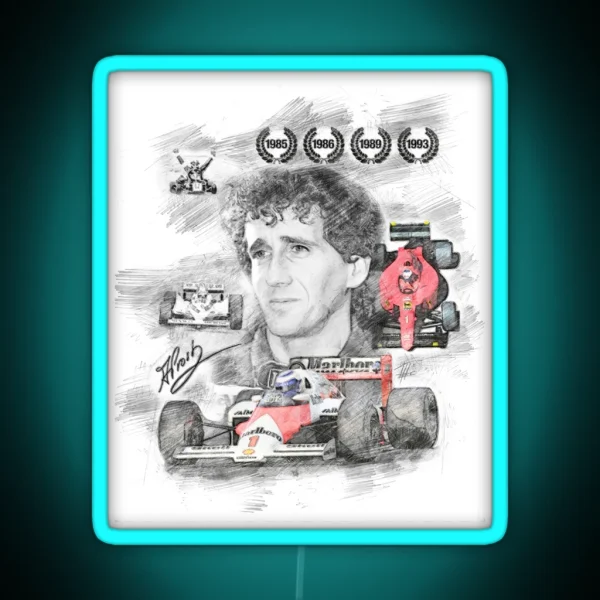 Alain Prost RGB Neon Sign