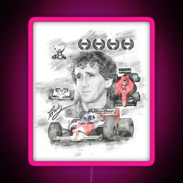 Alain Prost RGB Neon Sign