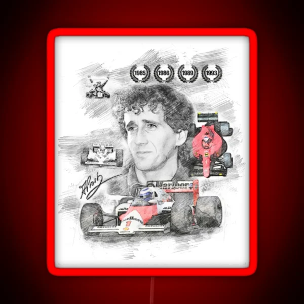 Alain Prost RGB Neon Sign