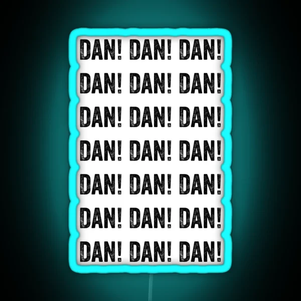 Alan Partridge DAN DAN DAN DAN Quote RGB Neon Sign