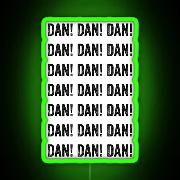 Alan Partridge DAN DAN DAN DAN Quote RGB Neon Sign