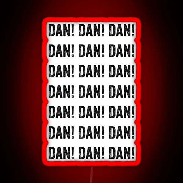 Alan Partridge DAN DAN DAN DAN Quote RGB Neon Sign