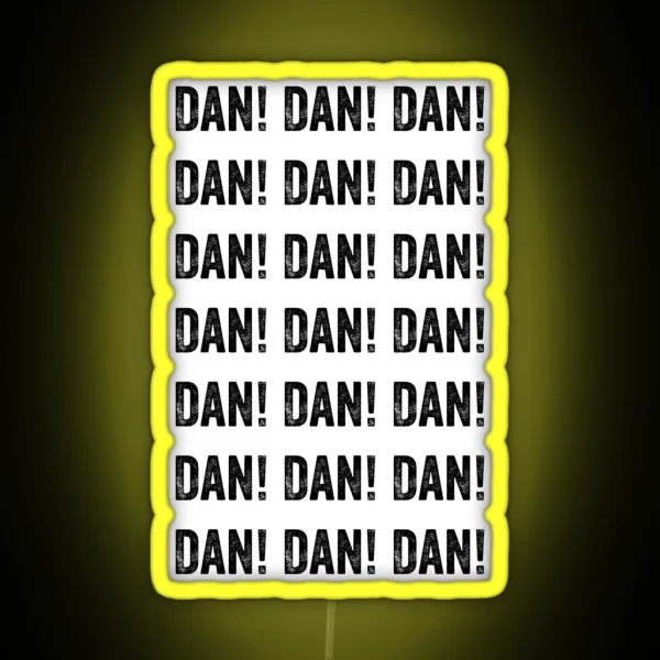 Alan Partridge DAN DAN DAN DAN Quote RGB Neon Sign