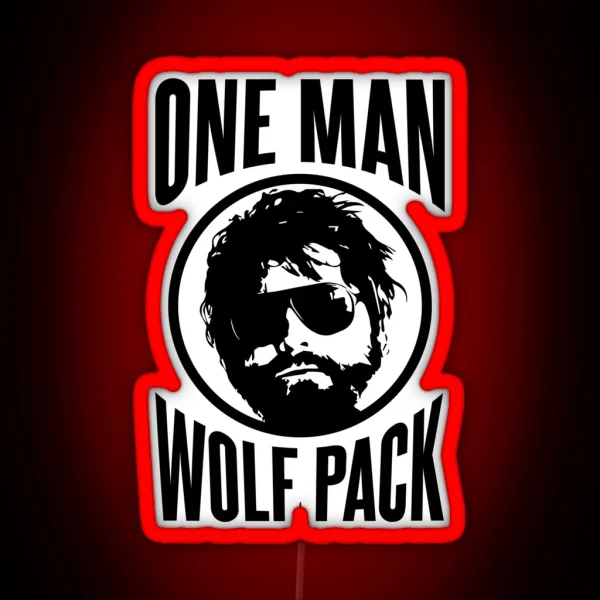 Alan The One Man Wolf Pack RGB Neon Sign