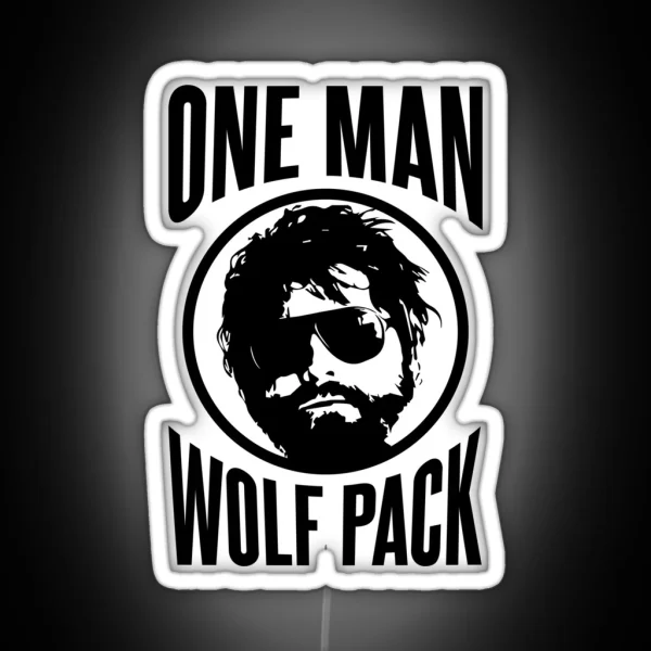 Alan The One Man Wolf Pack RGB Neon Sign