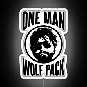 Alan The One Man Wolf Pack RGB Neon Sign