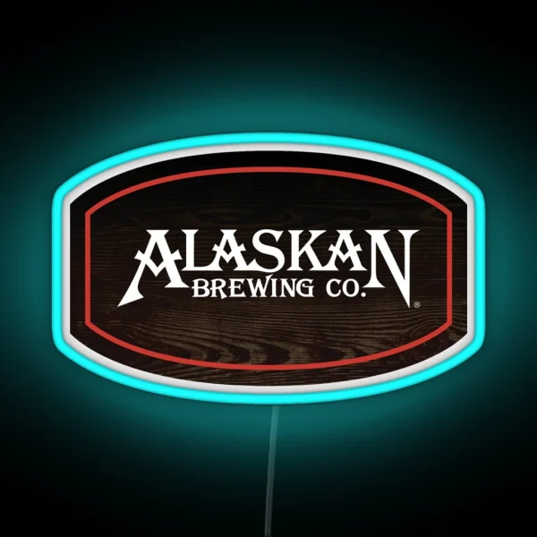 Alaskan Brewing Logo RGB Neon Sign
