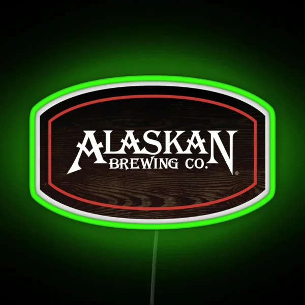 Alaskan Brewing Logo RGB Neon Sign