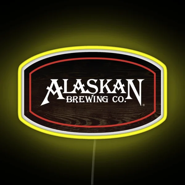 Alaskan Brewing Logo RGB Neon Sign
