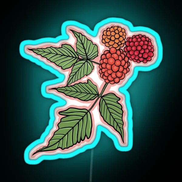 Alaskan Wild Salmonberry RGB Neon Sign