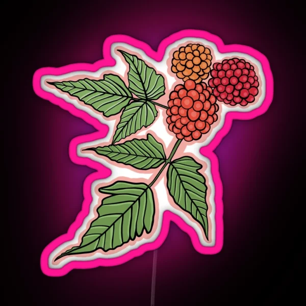 Alaskan Wild Salmonberry RGB Neon Sign