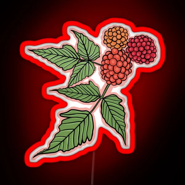 Alaskan Wild Salmonberry RGB Neon Sign