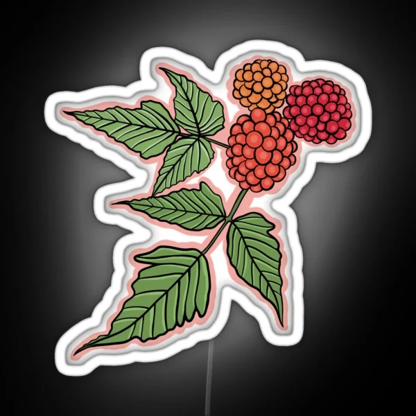 Alaskan Wild Salmonberry RGB Neon Sign