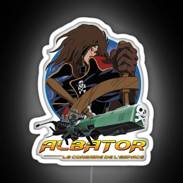 Albator Capitaine Harlock Essentiel Essentiel RGB Neon Sign