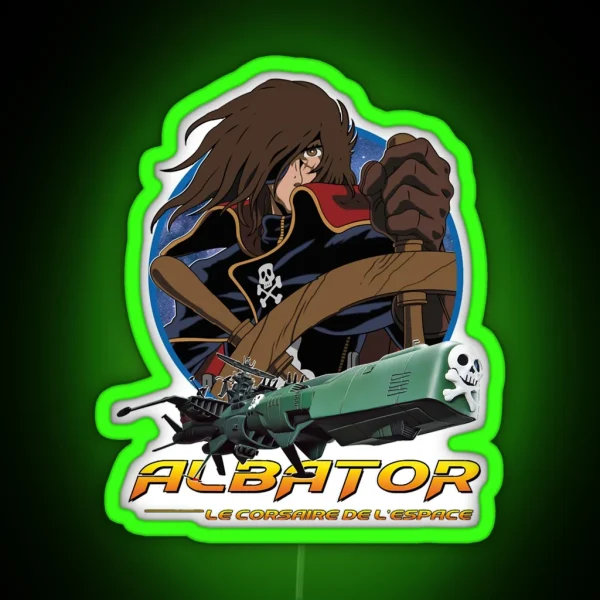 Albator Captain Harlock RGB Neon Sign