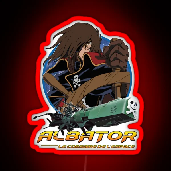 Albator Captain Harlock RGB Neon Sign