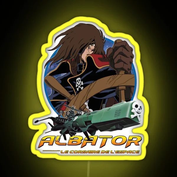 Albator Captain Harlock RGB Neon Sign