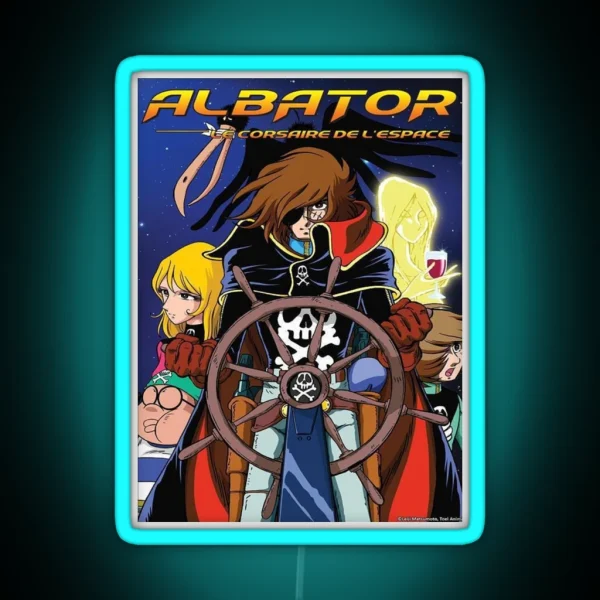 ALBATOR The Space Corsair Anime Manga RGB Neon Sign