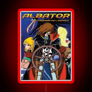 ALBATOR The Space Corsair Anime Manga RGB Neon Sign