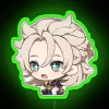 Genshin Impact Albedo Chibi Character Neon Sign with Color Changing Lights