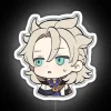 Official Albedo chibi character neon sign with customizable color options