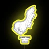 Albert Park Australia Track Map RGB Neon Sign - Image 5