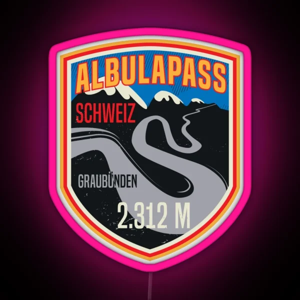 Albula Pass Albulapass Switzerland RGB Neon Sign