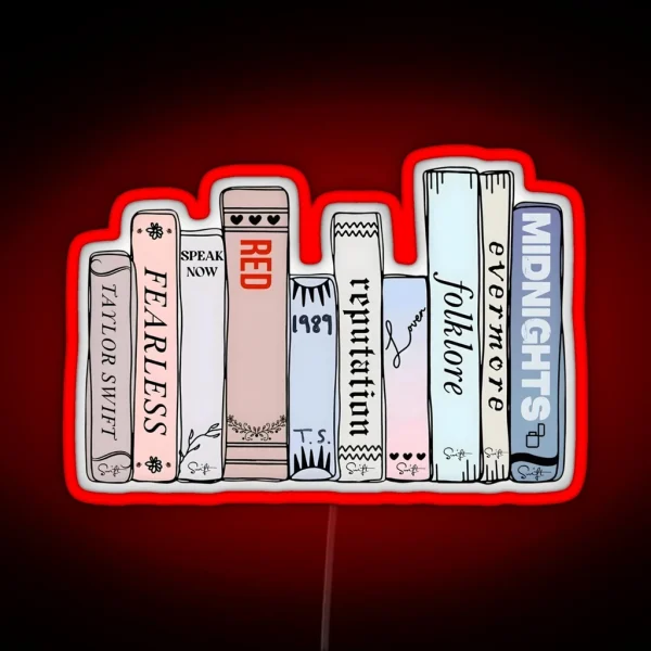 Album Books RGB Neon Sign