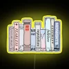 RGB LED Canvas Sign with Vibrant Neon Art Display Albums