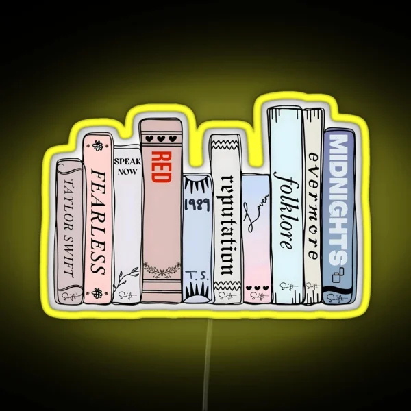 Album Books RGB Neon Sign