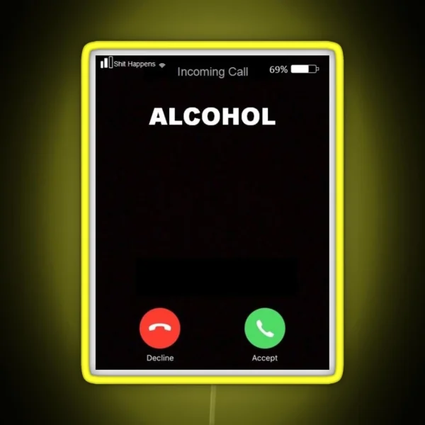 Alcohol Is Calling RGB Neon Sign