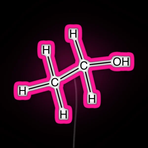 Alcohol Skeleton RGB Neon Sign