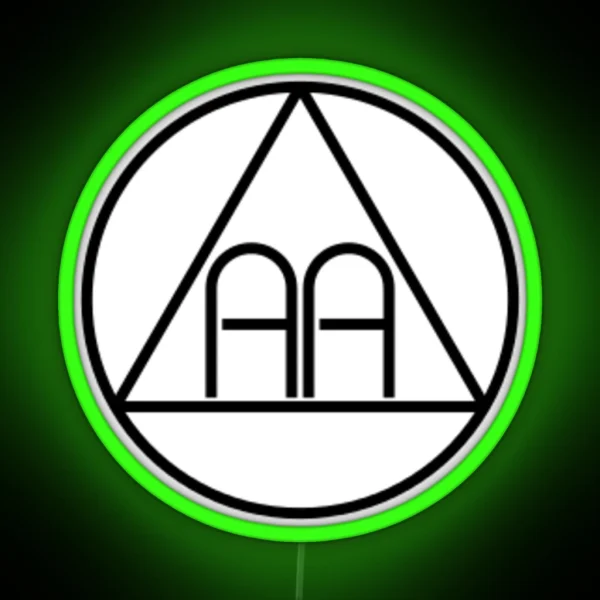 Alcoholics Anonymous Merchendise RGB Neon Sign