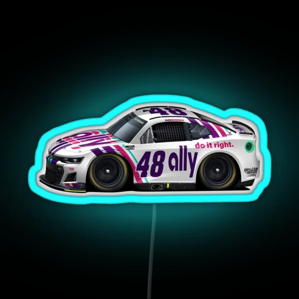 Alex Bowman 2022 RGB Neon Sign