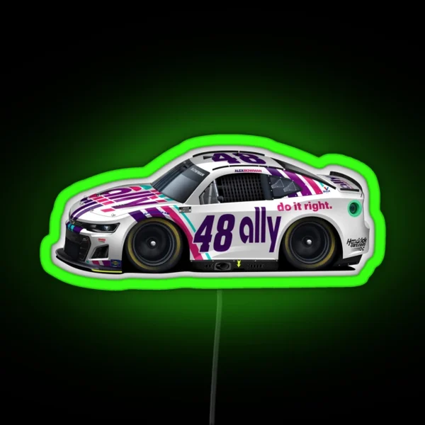 Alex Bowman 2022 RGB Neon Sign