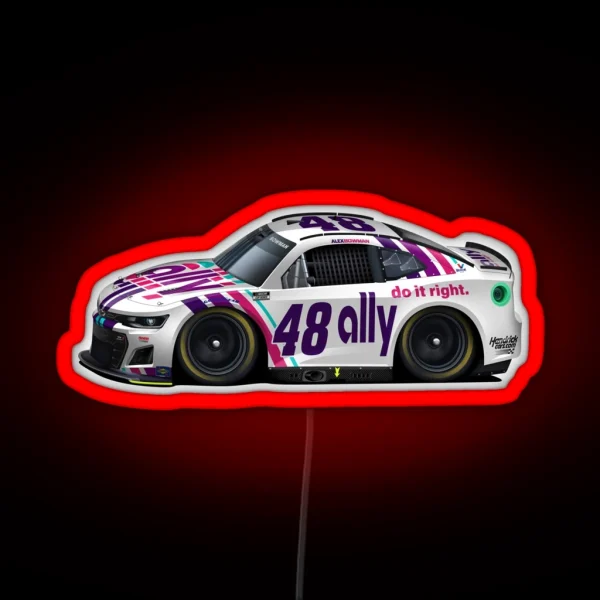 Alex Bowman 2022 RGB Neon Sign