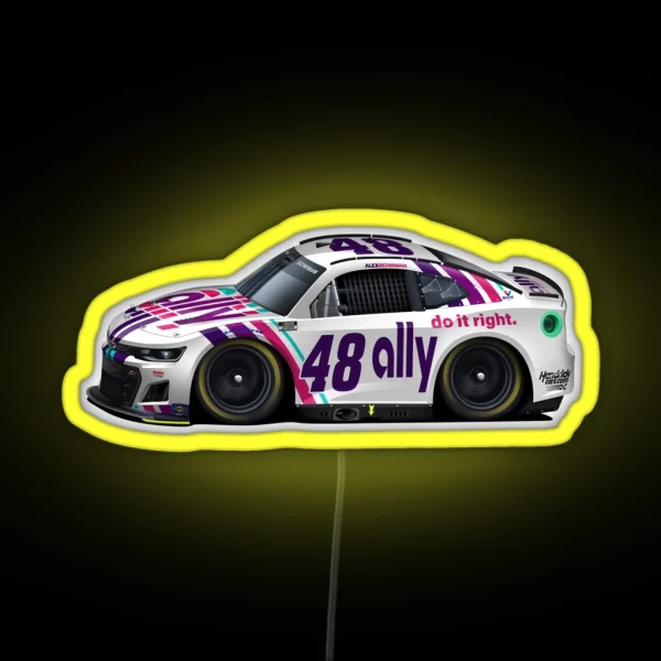 Alex Bowman 2022 RGB Neon Sign