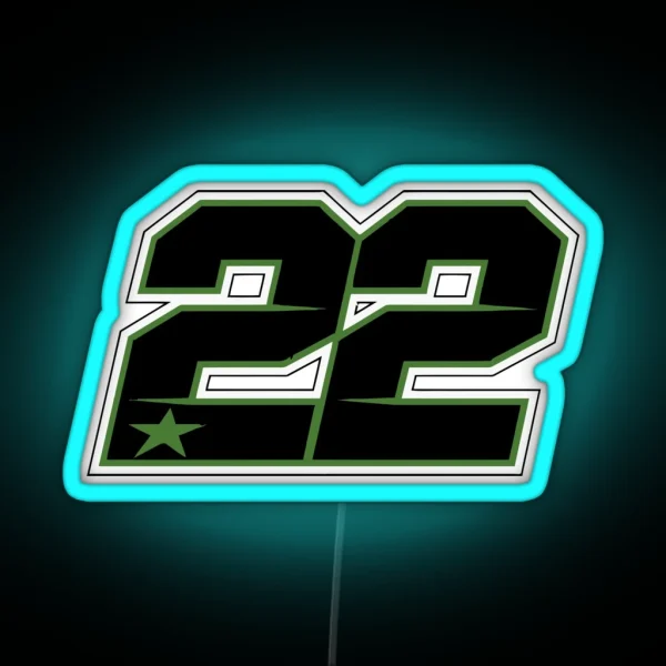 Alex Lowes 22 Race Number RGB Neon Sign