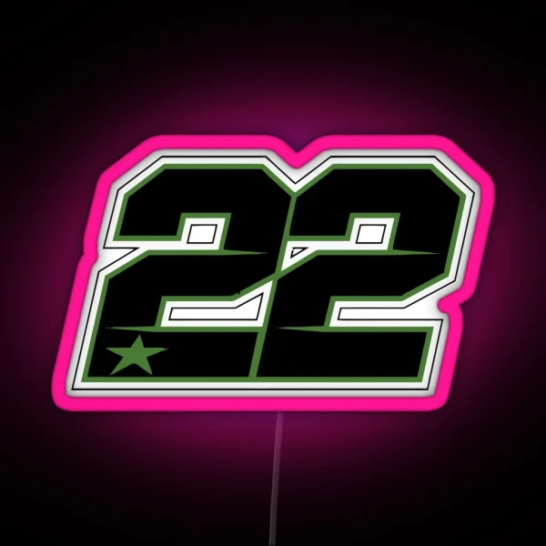 Alex Lowes 22 Race Number RGB Neon Sign