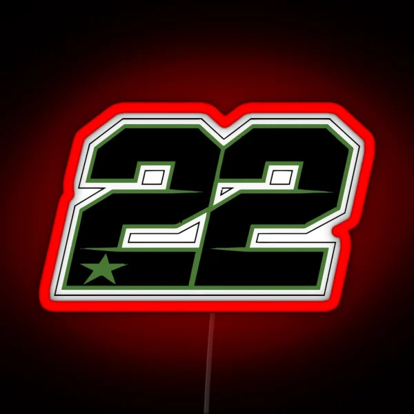 Alex Lowes 22 Race Number RGB Neon Sign