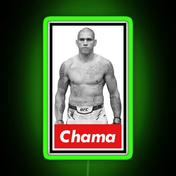 Alex Pereira Chama RGB Neon Sign