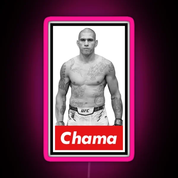 Alex Pereira Chama RGB Neon Sign