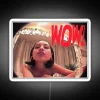 Alexa Demie-inspired 90s Fisheye film red skater print LED sign.