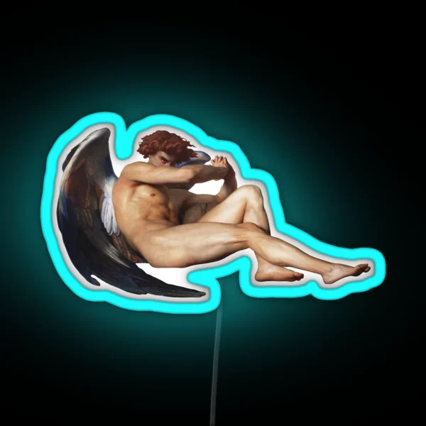 Alexandre Cabanel Fallen Angel RGB Neon Sign