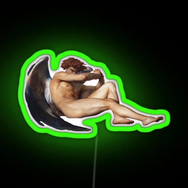 Alexandre Cabanel Fallen Angel RGB Neon Sign