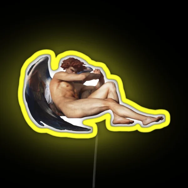Alexandre Cabanel Fallen Angel RGB Neon Sign