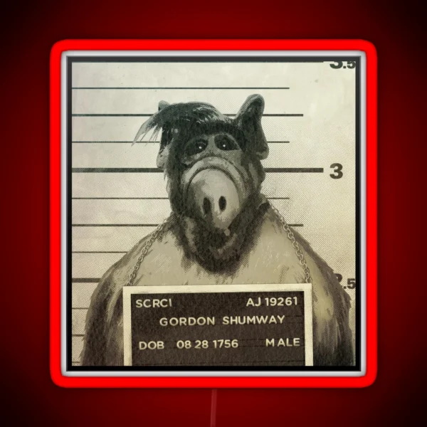 Alf Mugshot RGB Neon Sign