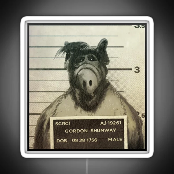 Alf Mugshot RGB Neon Sign