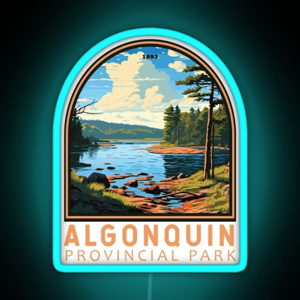 Algonquin Provincial Park Emblem RGB Neon Sign