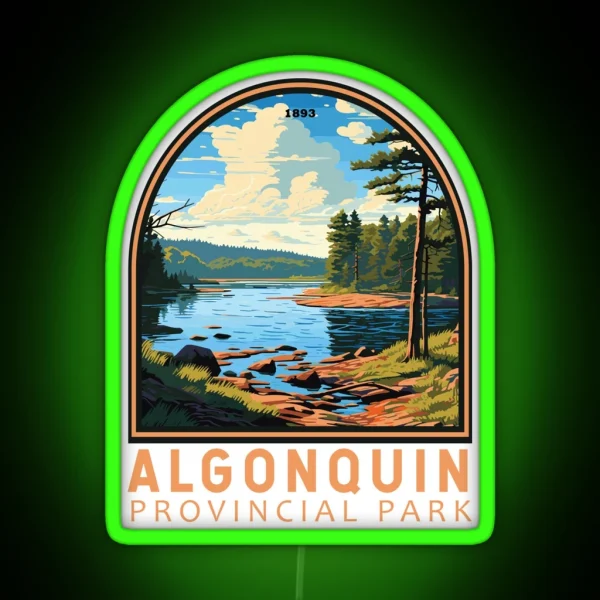 Algonquin Provincial Park Emblem RGB Neon Sign